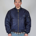 BOMBER BLUE SILVER LOGO - Benevierre