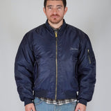 BOMBER BLUE SILVER LOGO - Benevierre