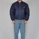 BOMBER BLUE SILVER LOGO - Benevierre
