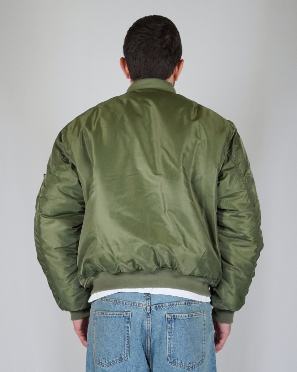 BOMBER GREEN SILVER LOGO - Benevierre