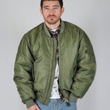 BOMBER GREEN SILVER LOGO - Benevierre