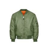 BOMBER GREEN SILVER LOGO - Benevierre