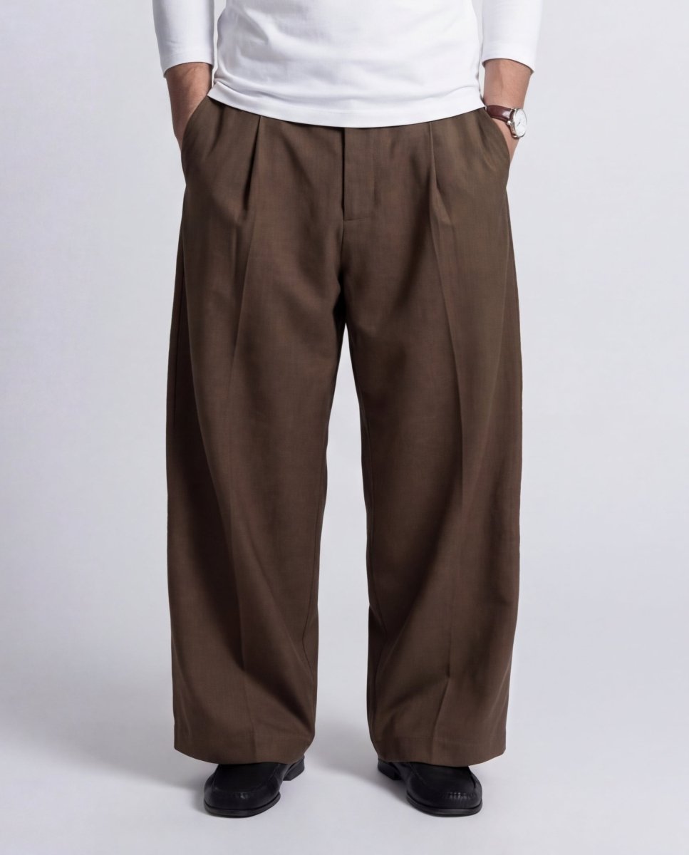 BREEZE OVER PANT BROWN - Benevierre