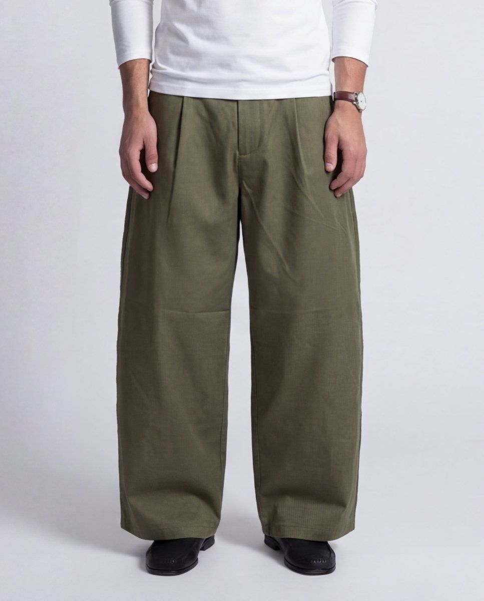 BREEZE OVER PANT GREEN - Benevierre