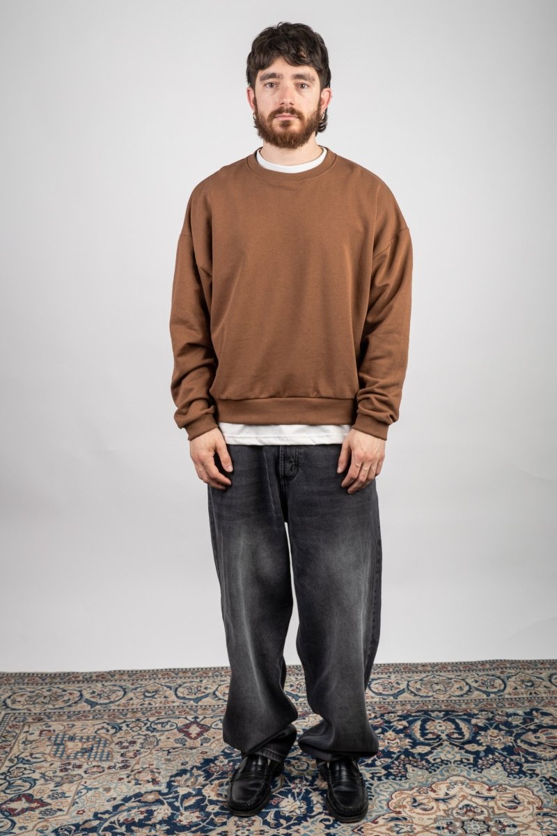 BROWN CREWNECK - Benevierre