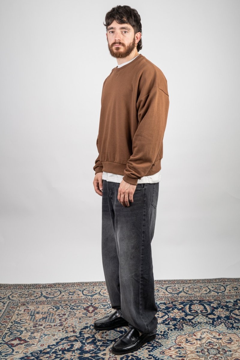 BROWN CREWNECK - Benevierre