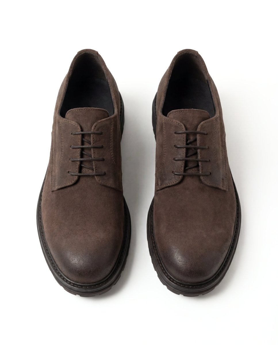 BROWN SUEDE BARON - Benevierre