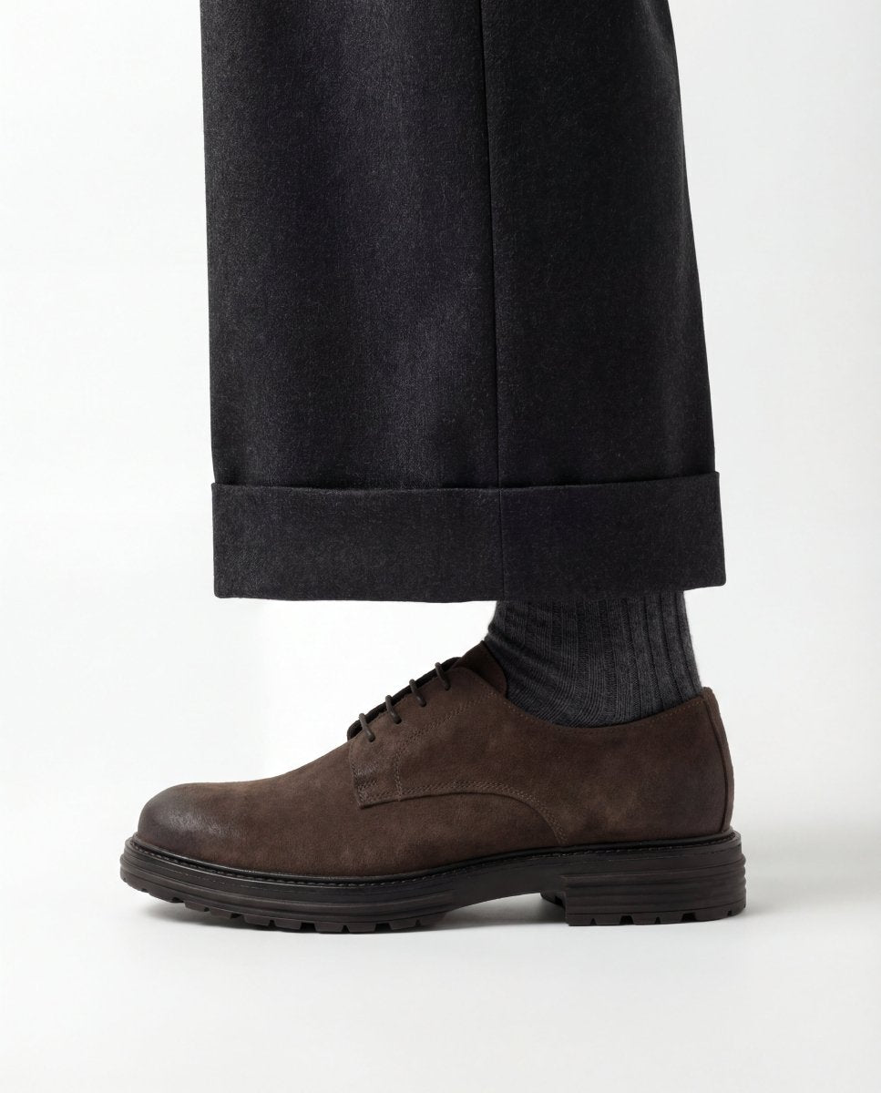BROWN SUEDE BARON - Benevierre