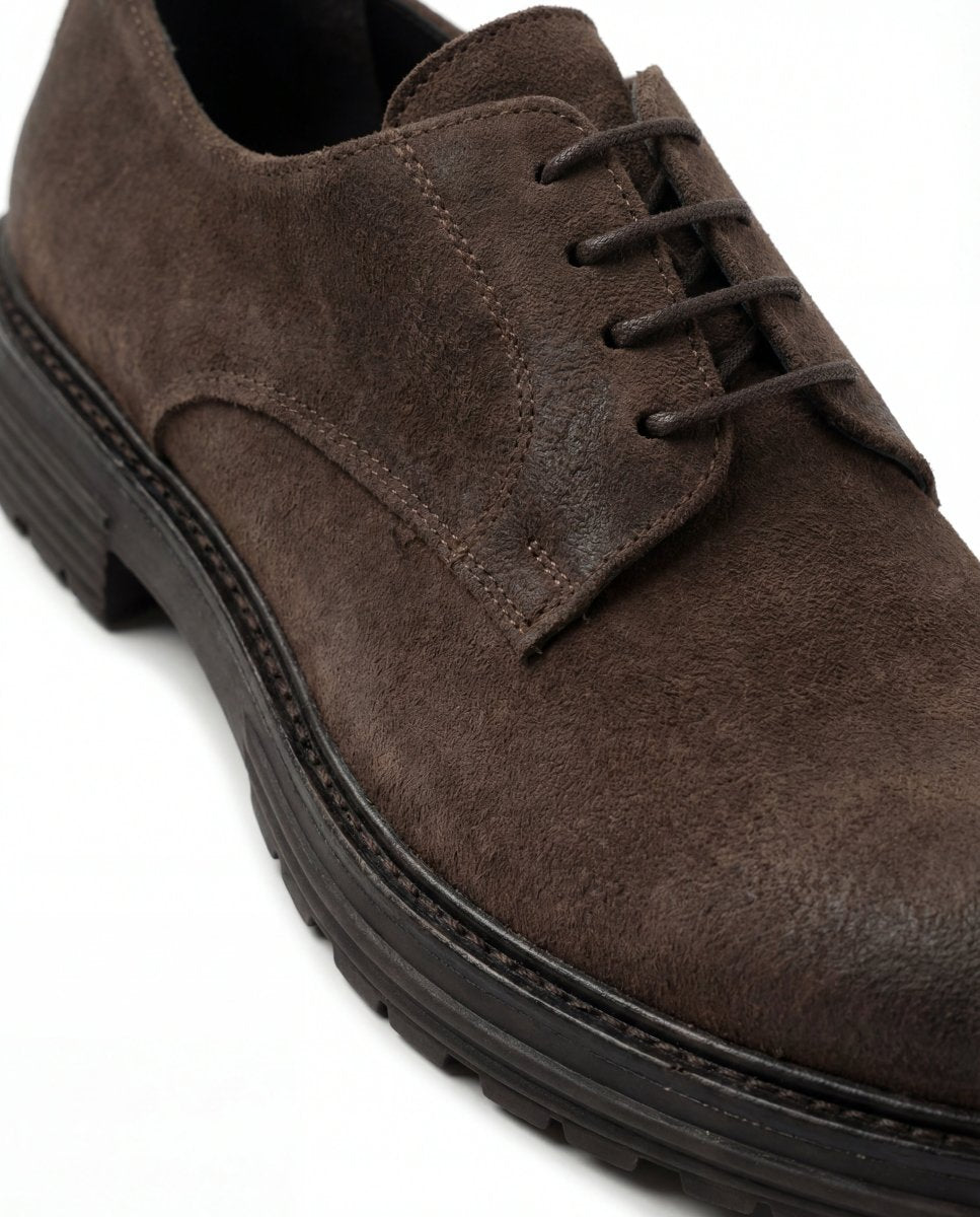BROWN SUEDE BARON - Benevierre