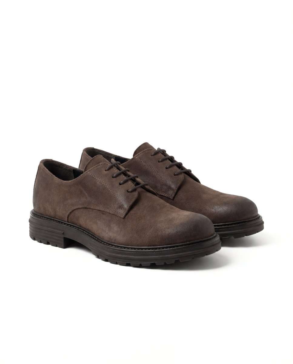 BROWN SUEDE BARON - Benevierre