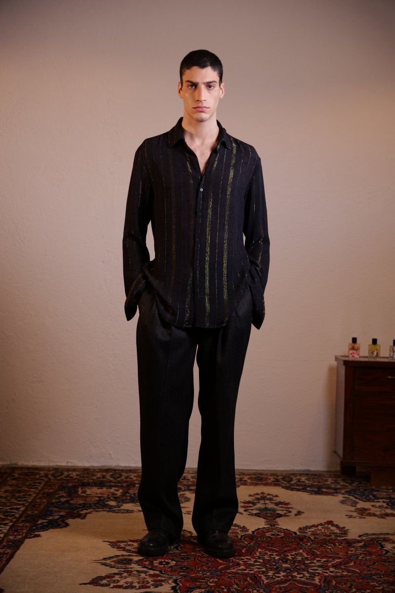 CAMICIA BLACK ANIMALIER - Benevierre