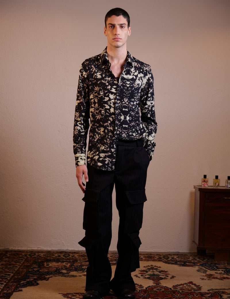 CAMICIA BLACK BOUQUET - Benevierre