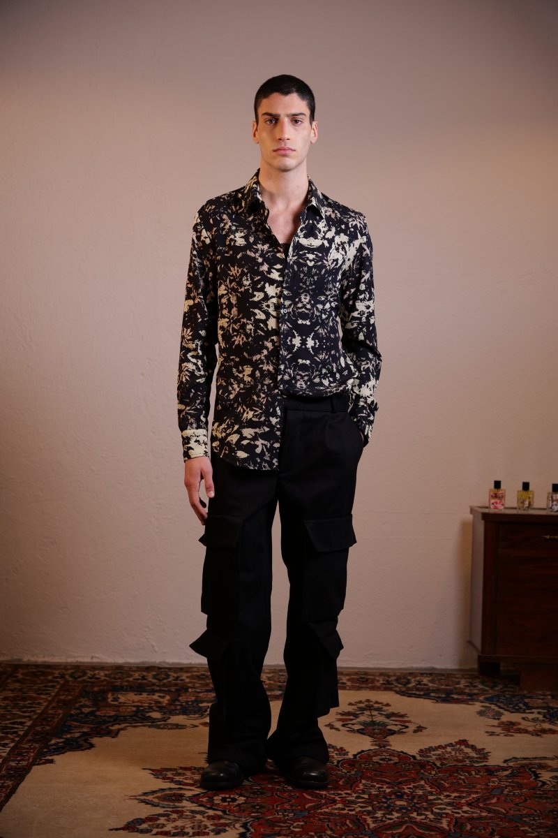 CAMICIA BLACK BOUQUET - Benevierre