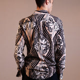 CAMICIA BLACK FLOREAL MIX - Benevierre