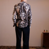 CAMICIA BLACK FLOREAL MIX - Benevierre