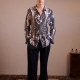 CAMICIA BLACK FLOREAL MIX - Benevierre