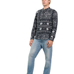 CAMICIA BLACK LONDON PAISLEY - Benevierre
