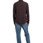 CAMICIA BLACK RUMBLE FLOWERS - Benevierre