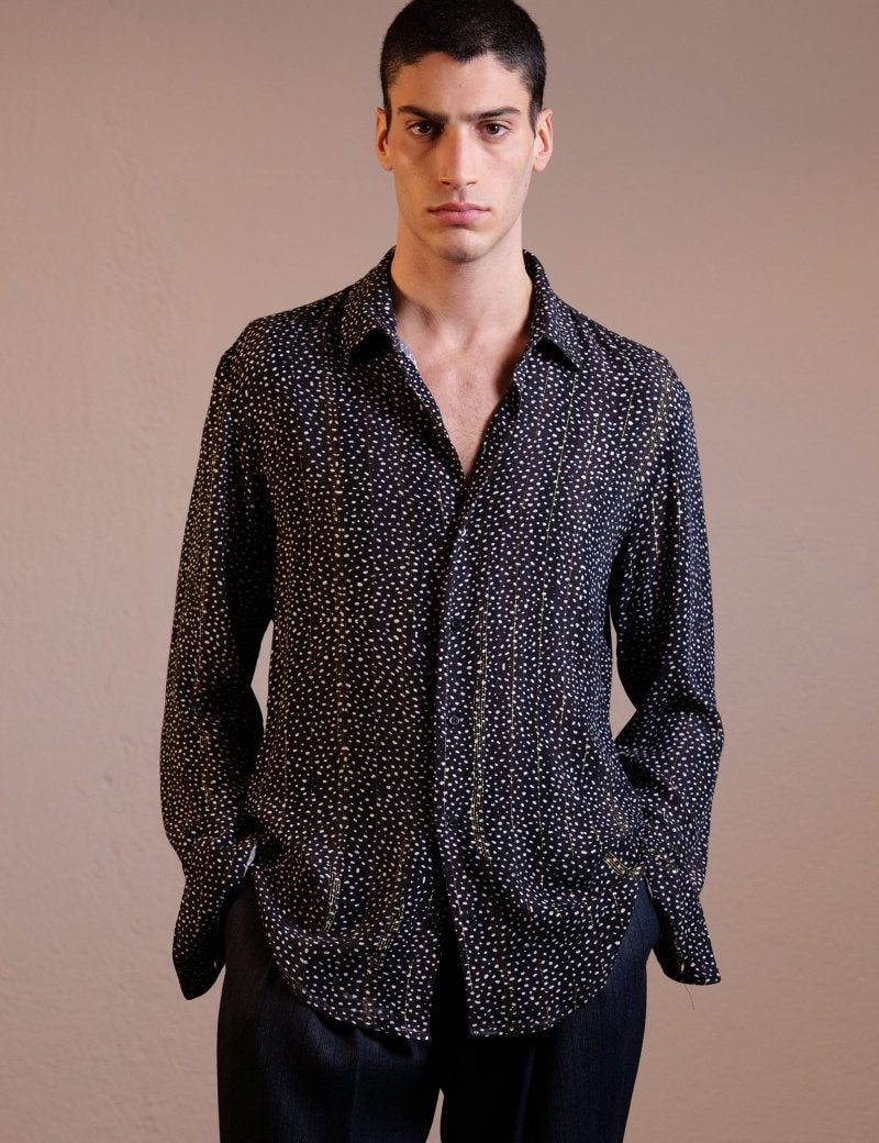CAMICIA BLACK STRIPES - Benevierre