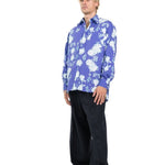 CAMICIA BLU ICY FLOWERS - Benevierre