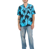 CAMICIA BLUE ICE PALMS - Benevierre
