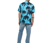 CAMICIA BLUE ICE PALMS - Benevierre