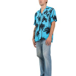 CAMICIA BLUE ICE PALMS - Benevierre