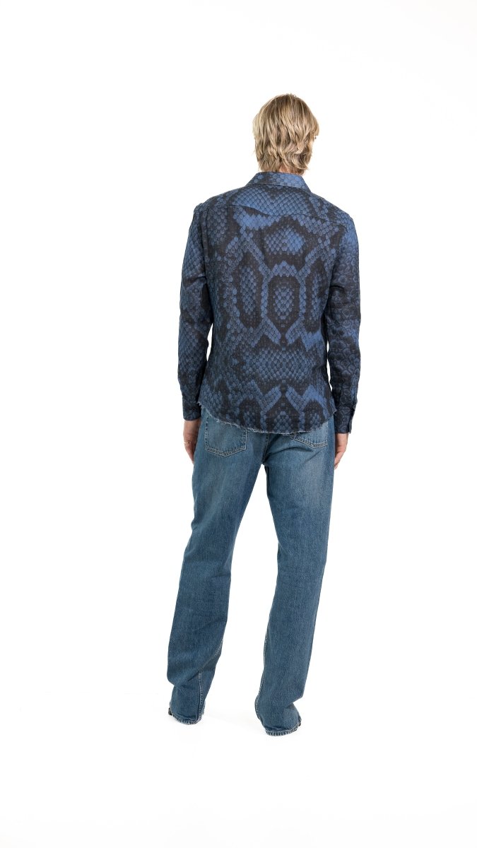CAMICIA BLUE SNAKE - Benevierre