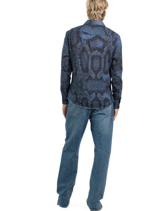 CAMICIA BLUE SNAKE - Benevierre