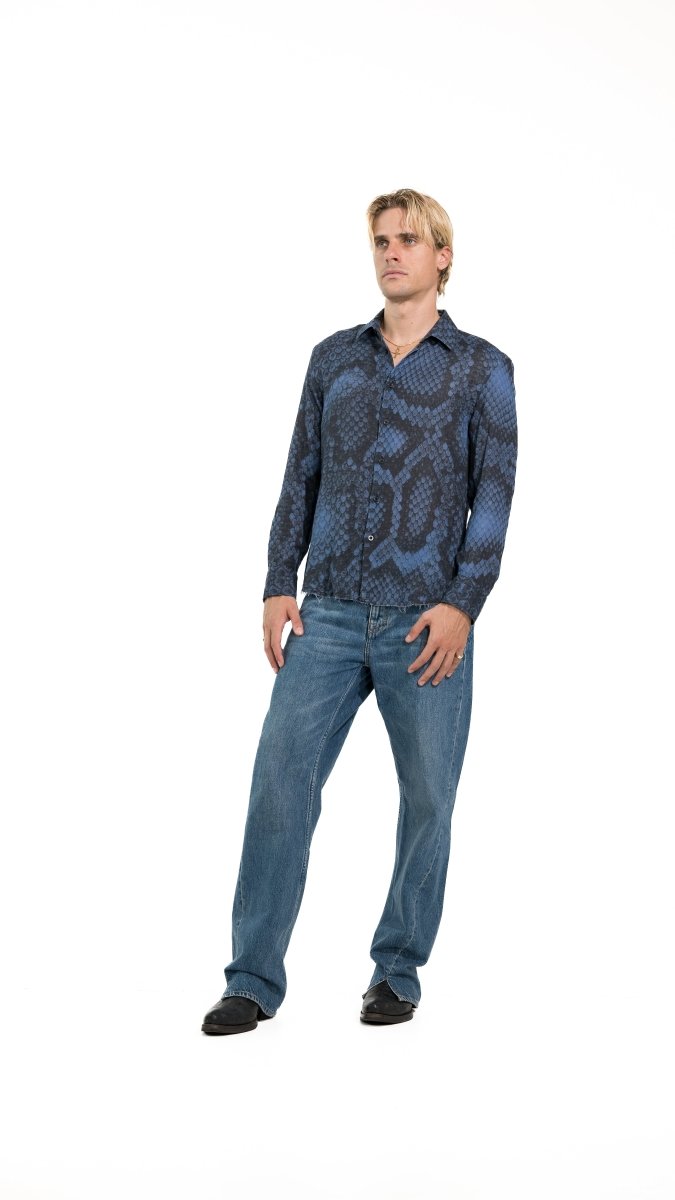 CAMICIA BLUE SNAKE - Benevierre