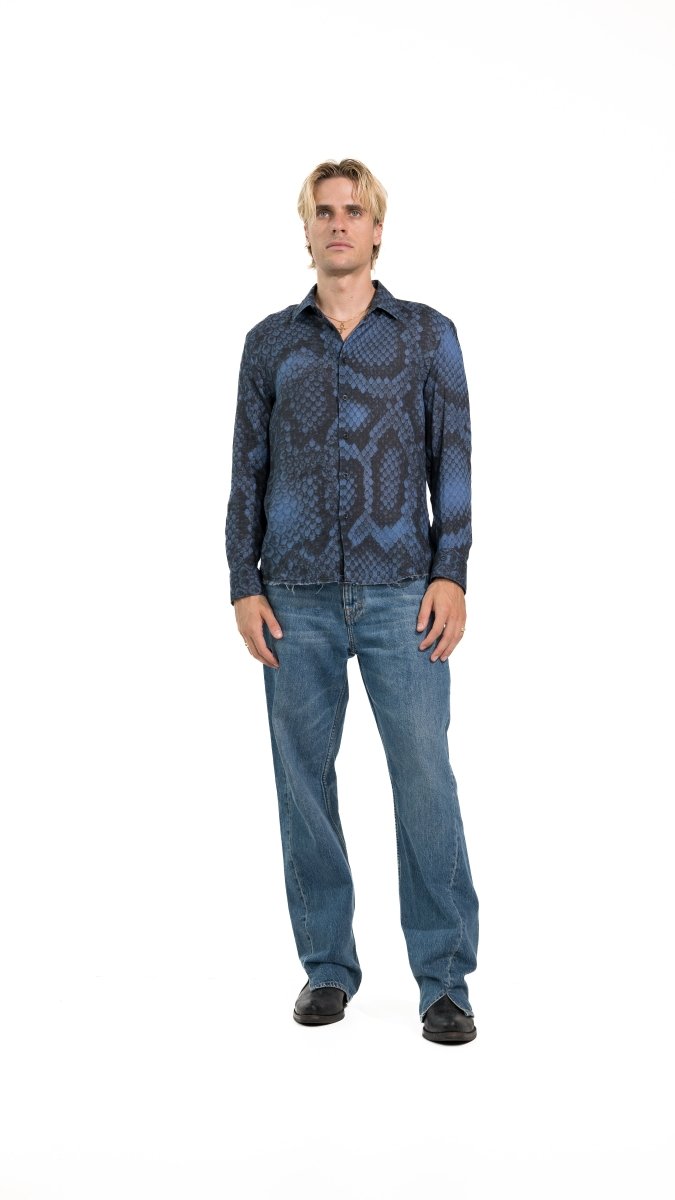 CAMICIA BLUE SNAKE - Benevierre