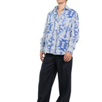 CAMICIA BLUE STRIPES TIE DYE - Benevierre