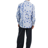 CAMICIA BLUE STRIPES TIE DYE - Benevierre