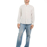 CAMICIA BROWN DOUBLE STRIPES - Benevierre