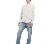 CAMICIA BROWN DOUBLE STRIPES - Benevierre