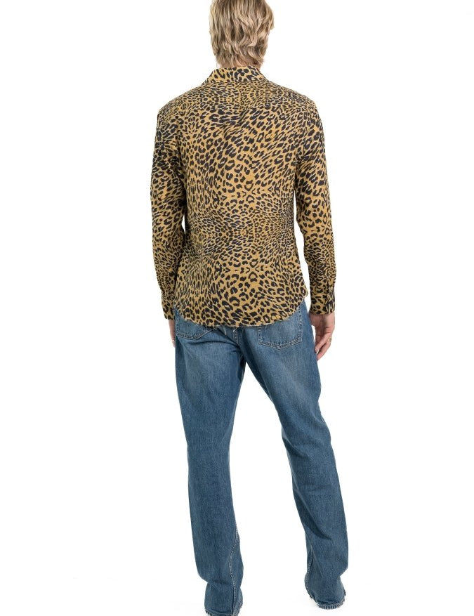 CAMICIA BROWN LEOPARD - Benevierre