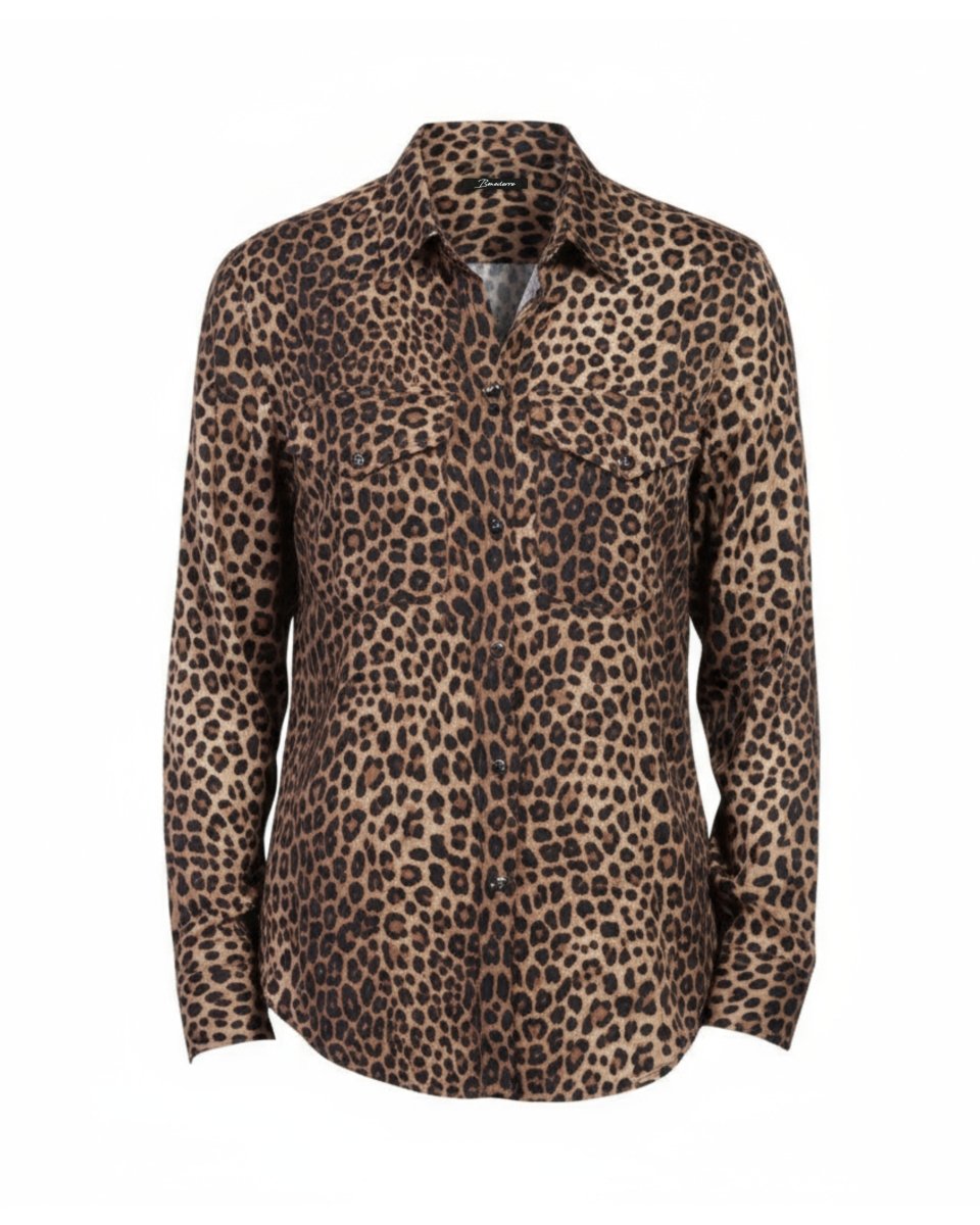 CAMICIA BROWN LEOPARD - Benevierre