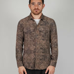 CAMICIA BROWN LEOPARD - Benevierre