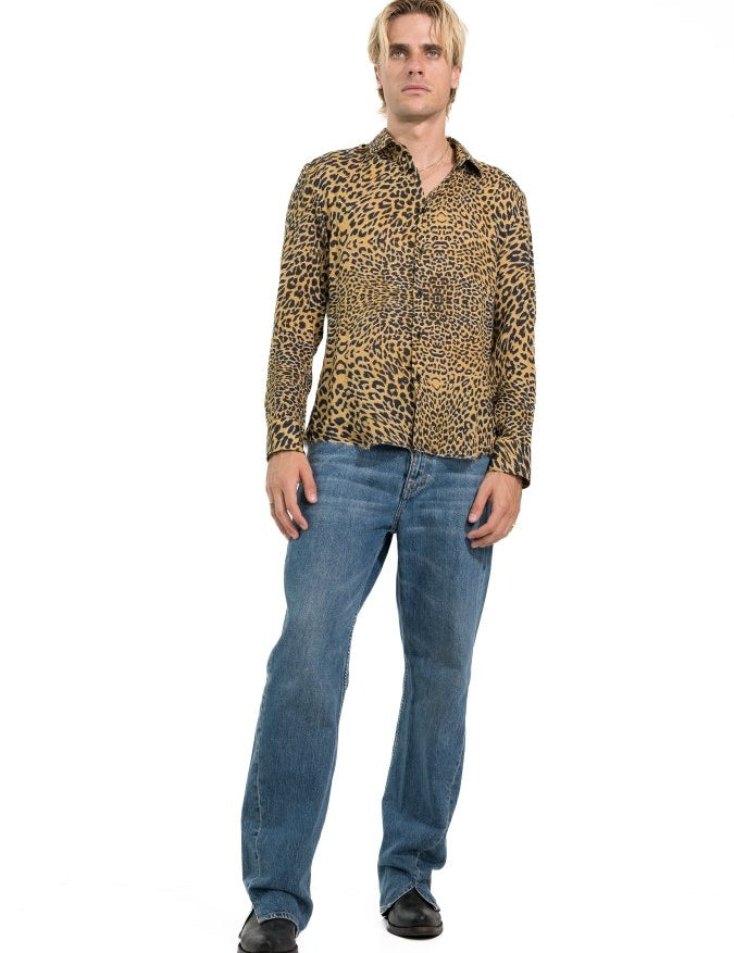 CAMICIA BROWN LEOPARD - Benevierre