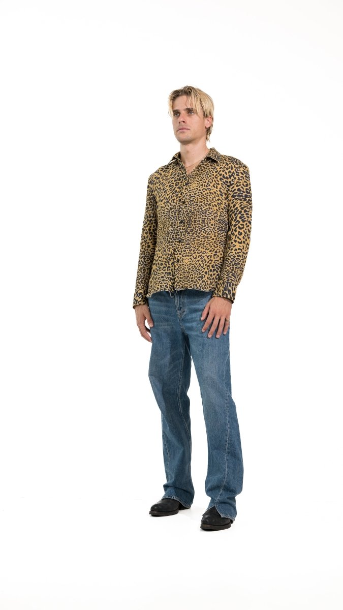 CAMICIA BROWN LEOPARD - Benevierre