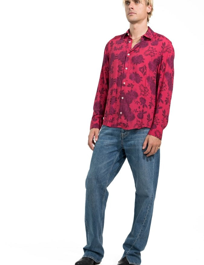 CAMICIA CORAL VINTAGE ROSES - Benevierre