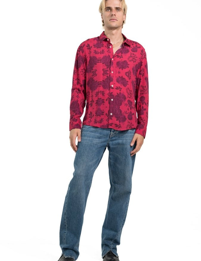 CAMICIA CORAL VINTAGE ROSES - Benevierre