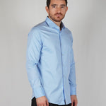 CAMICIA ELEGANT AZZURRA - Benevierre