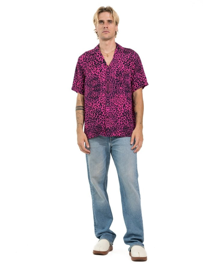 CAMICIA FUCSIA LEOPARD - Benevierre