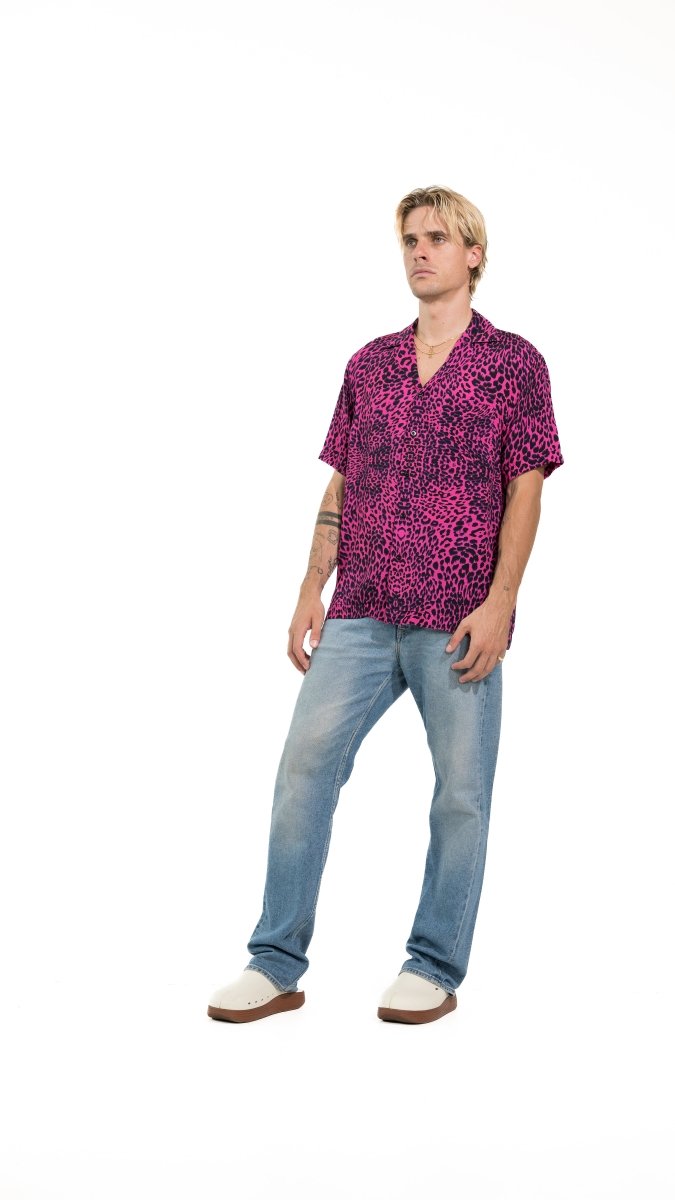 CAMICIA FUCSIA LEOPARD - Benevierre