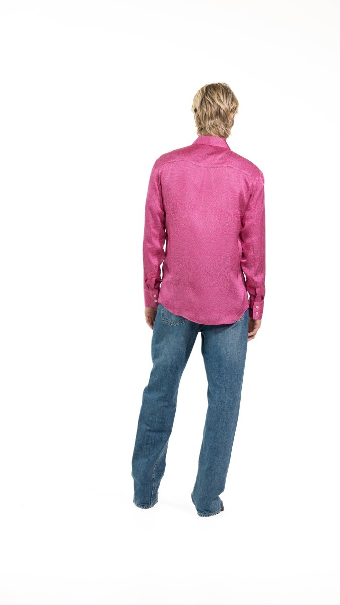 CAMICIA FUCSIA MINERAL POIS - Benevierre