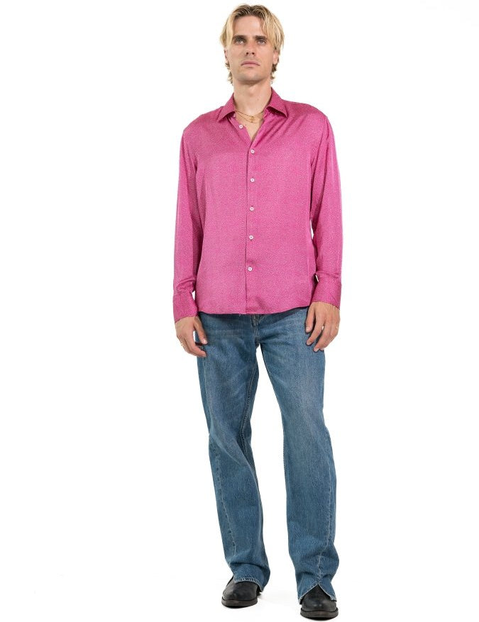 CAMICIA FUCSIA MINERAL POIS - Benevierre