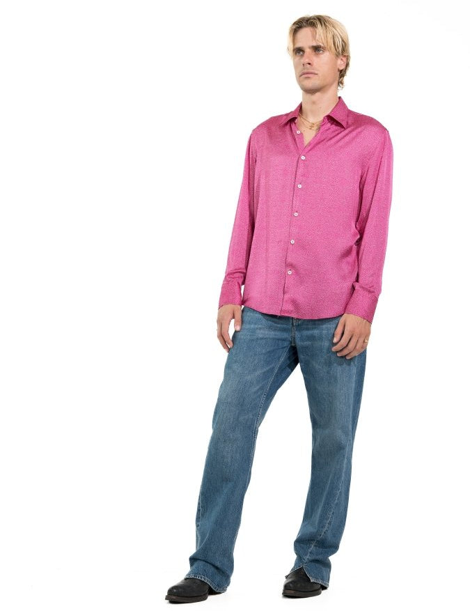 CAMICIA FUCSIA MINERAL POIS - Benevierre