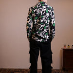 CAMICIA GEOMETRIC GREEN ROSES - Benevierre