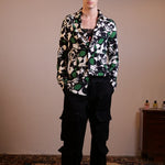 CAMICIA GEOMETRIC GREEN ROSES - Benevierre